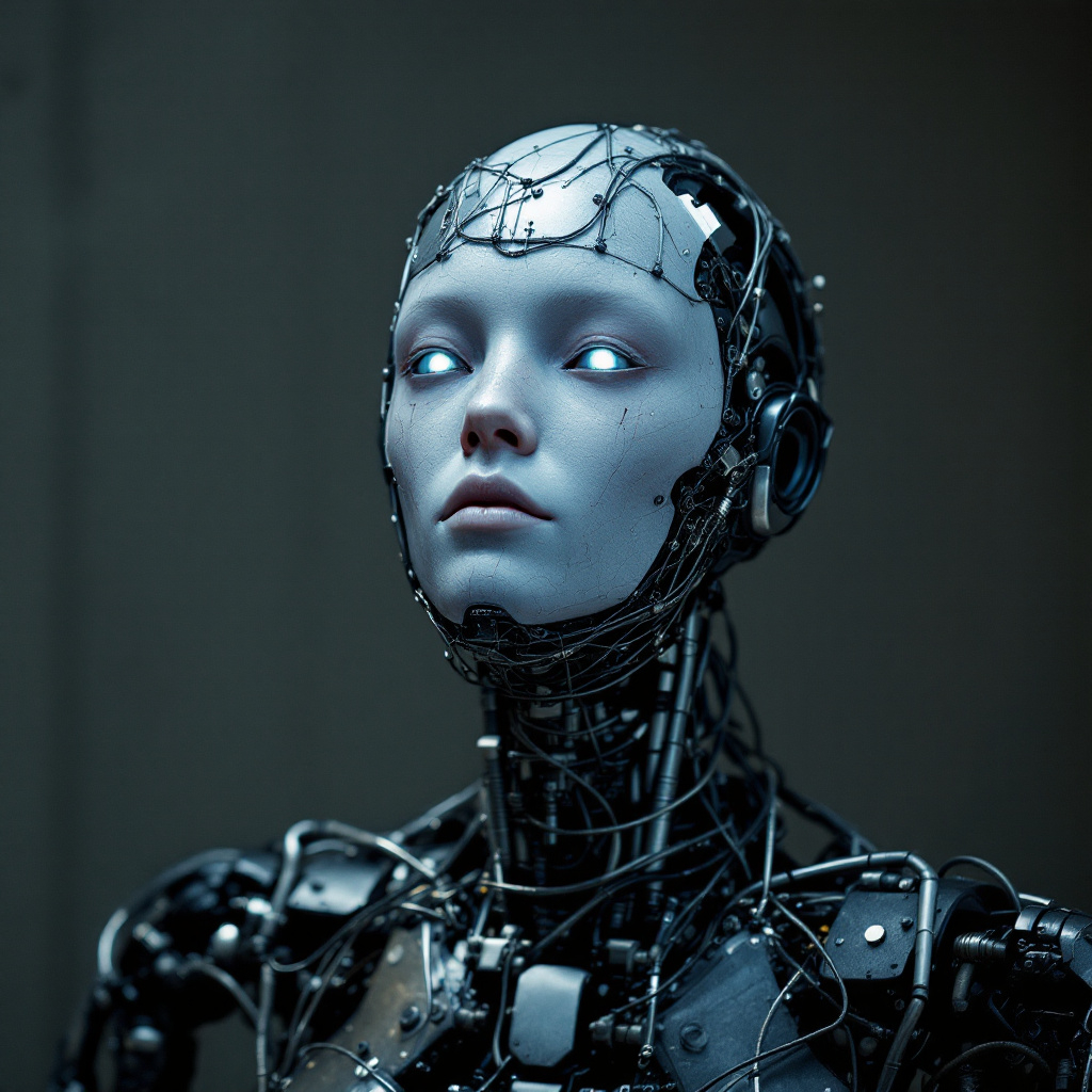 Advanced Humanoid Robot with Sophisticated AI Features